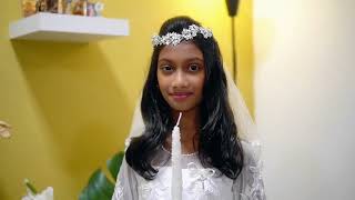 Mangalore First Holy Communion Rachel Rose [upl. by Cressler]