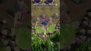 MOMMA PEKKA Vs Two Mountain Golem  Clash of clans shorts [upl. by Acinej]