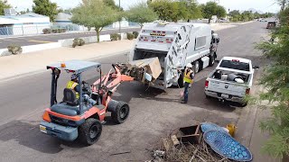 City of Phoenix PW ⇨ 2021 New Way King Cobra Garbage Truck [upl. by Jourdain863]