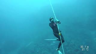 Complete Beginner to 33m  Freedive at Blue Hole Dahab Instructor POV  One Breath Freediving [upl. by Trev]