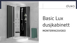 Monteringsvideo for Basic Lux dusjkabinett  Duxabathno [upl. by Bouzoun]