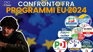 CONFRONTO programmi Elezioni EUROPEE 2024 [upl. by Serafine]