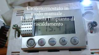 Cronotermostao in modo manuale [upl. by Piegari32]