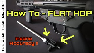 How to Flat Hop Airsoft AEG Barrel R HOP [upl. by Nahseez]