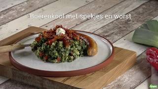 Boerenkool met spekjes en worst [upl. by Constantino]