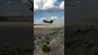 Chinook landing in the desert [upl. by Aicenra874]