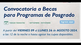 BECAS DE MAESTRÍA PARA DOCENTES  INAFOCAM [upl. by Godden930]