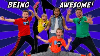 Being Awesome Ninja Kidz Music Video Lyrics [upl. by Chadwick]