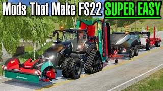 13 Mods that make FS22 SUPER EASY [upl. by Star]