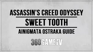 Assassins Creed Odyssey Sweet Tooth Ainigmata Ostraka Location  Solution Arkadia [upl. by Demah]