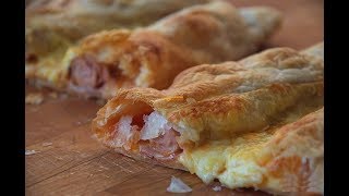 Cheese Bacon Sausage Rolls Lisnate Rolice  Sašina kuhinja [upl. by Ciardap293]