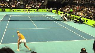 The Worlds ONLY Video Featuring Federer Nadal McEnroe Sharapova Azarenka in the Same Court [upl. by Reivad156]