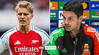 quotWere going to miss himquot 😢  Mikel Arteta confirms Martin Ødegaard will be out for a while [upl. by Friedberg]