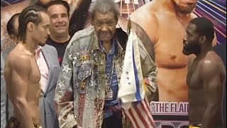 PISSED Adrien Broner STAIRS DOWN Blair Cobbs during WEIGH IN [upl. by Jeffery]