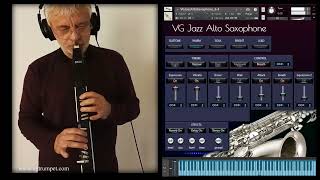 AKAI EWI4000s and Jazz Alto Saxophone sound library for NI Kontakt Brass woodwind orchestral vst [upl. by Tamas]