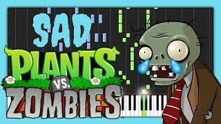 Graze The Roof Plants VS Zombies SAD Piano Tutorial Synthesia [upl. by Brett]