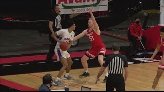 Evansville basketball falls to Bradley [upl. by Nahshu]