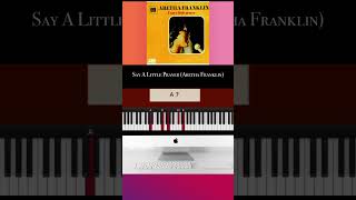 Say A Little Prayer Aretha Franklin Piano Chords shorts [upl. by Brackely]