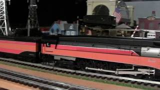 MTH Premier SP Daylight GS2 amp GS4 OGauge Steam Locomotives DoubleHeaded in True HD 1080p [upl. by Nahshon161]