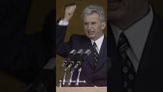 1989  Ceausescu credea ca lumea il iubeste Vorbea de demnitatea si independenta Romaniei [upl. by Boudreaux]