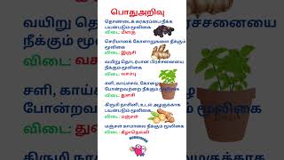 தமிழ்  பொதுஅறிவு வினா விடைகள்  TNPSC tamil pothutamil pothuarivutamil gk generalknowledge [upl. by Aeneus543]