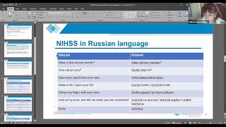 NIH Stroke scale NIHSS in Russian Dr Galina LenykKolotsi Jan 2022 [upl. by Haissi619]