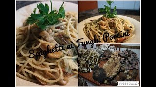 SPAGHETTI AI FUNGHI PORCINI  Ricetta Facilissima e veloce [upl. by Ahsimaj]