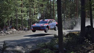 WRC Neste Rally Finland 2018 Big Jumps [upl. by Hsirahc200]