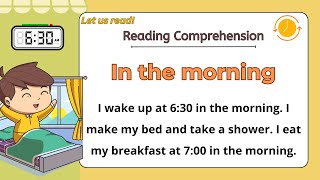 GRADE 13 Reading Comprehension Practice I My Day TIME I Let Us Read I with Teacher Jake [upl. by Erreipnaej417]