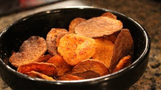 Delicious amp Easy Bodybuilding Snack Healthy OvenBaked Sweet Potato Chips [upl. by Sivrahc833]