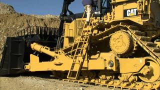 Cat® D11T Large Dozer  Access Ladder Demonstration [upl. by Akinorev]