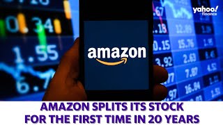 Amazon splits shares for the first time in 20 years [upl. by Kimmy]