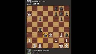 Vasily Smyslov vs Paul Keres • Tournament Georgia 1953 [upl. by Anema]