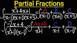 Integration By Partial Fractions  Calculus [upl. by Lebazi818]