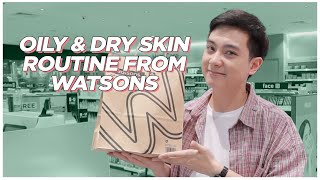 Under P1000 Watsons Routine for COMBINATION SKIN Filipino  Jan Angelo [upl. by Rhody808]