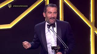 PREMIOS FEROZ 2019 Luis Zahera recoge el premio al mejor actor de reparto de una película [upl. by Sonitnatsnok595]