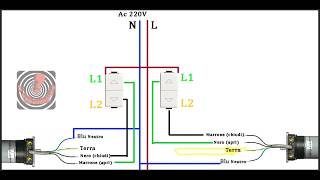 Come Collegare motori Tapparelle Elettriche allImpianto Elettrico [upl. by Mal748]
