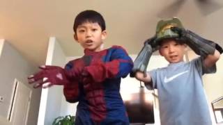 Full spiderman costume and halo gloves unboxing [upl. by Iht]