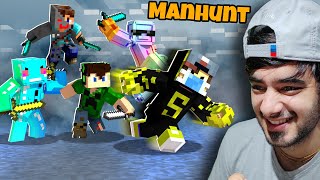 1 V 4 Minecraft Speedrunner VS Hunter [upl. by Ive]