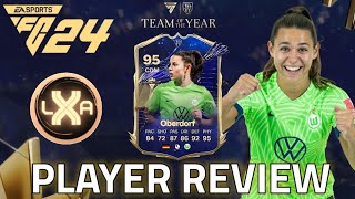 OH HA 🤯 LENA OBERDORF 95 TOTY  Player Review  EA FC 24 Ultimate Team [upl. by Necaj]