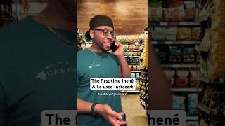 The first time Jhené Aiko used Instacart comedyshorts jhenéaiko artist skit instacart [upl. by Ramedlaw]