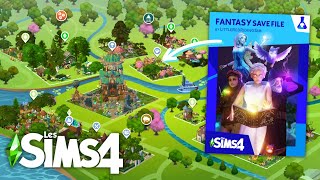 La MEILLEURE Save Fantasy dans les Sims 4  🪄  Présentation de save file Sims 4 🌎 [upl. by Liborio395]