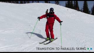 Ski Tips  How to Transition to Parallel Skiing [upl. by Oad]