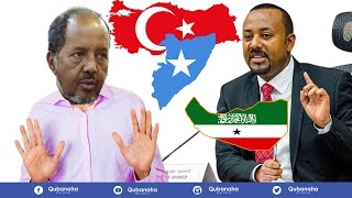 DEG DEG Abiy Ahmed oo fashilay Damaca Turkiga Xasan Sheekh oo quus taagan Weerarka Ilhaan Cumar [upl. by Gilly520]