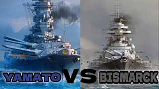 Yamato vs Bismarck Clash of WWII Battleship Titans [upl. by Aggappora699]