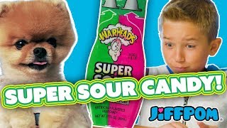 Unboxing SUPER SOUR Candy  Jiffpom [upl. by Nuawad]