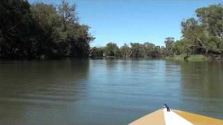 Murrumbidgee River from Speedboat Hay NSW SD [upl. by Jaquenette701]