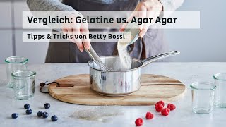 Gelatine vs Agar Agar  Tipps amp Tricks von Betty Bossi [upl. by Collie660]