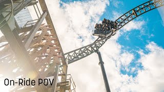 SAW  The Ride at Thorpe Park  POV  Front Row  4K  2023 [upl. by Aiek]