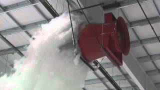 Aircraft Hangar Foam Fire Suppression Test  Prince Georgewmv [upl. by Mandelbaum]